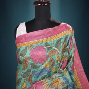 Pure Tussar Hand Kalamkari