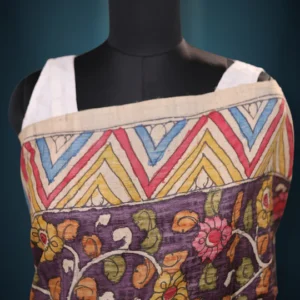 Pure Tussar Hand Kalamkari