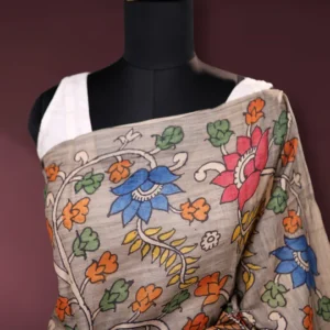 Pure Tussar Hand Kalamkari